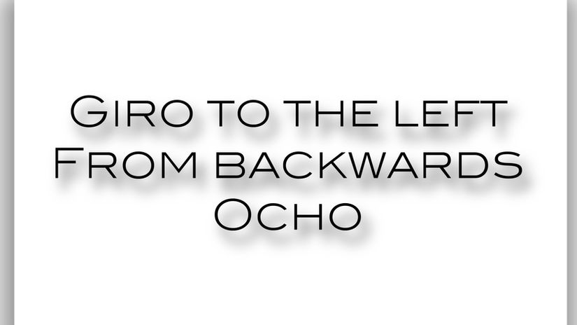 Giro Left from backwards ocho